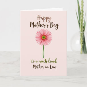 Tarjeta de Pensamientos que Aman la Flor Rayada