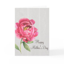 Tarjeta de Peony Day de la Madre