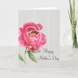 Tarjeta de Peony Day de la Madre