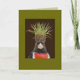 tarjeta de pepino de pico/pasto de Rosa