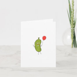 Tarjeta de pepino, tarjeta de pepino verde linda