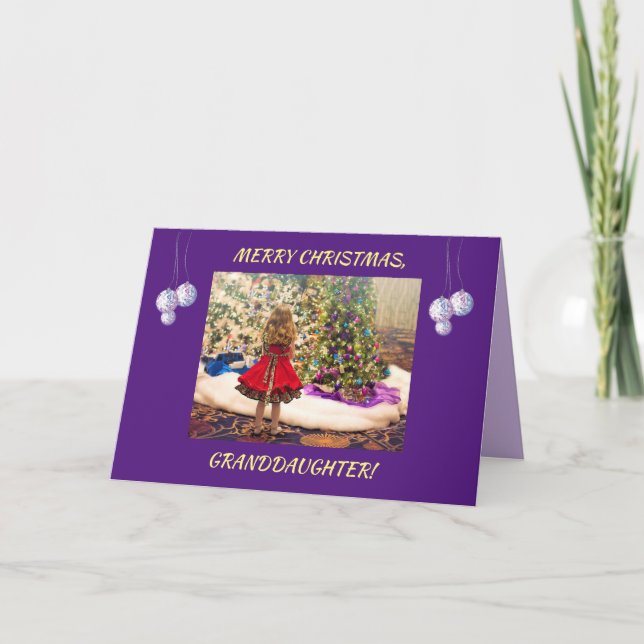 TARJETA DE PEQUEÑAS NAVIDADES DE NIÑAS DE ABUELO (Anverso)