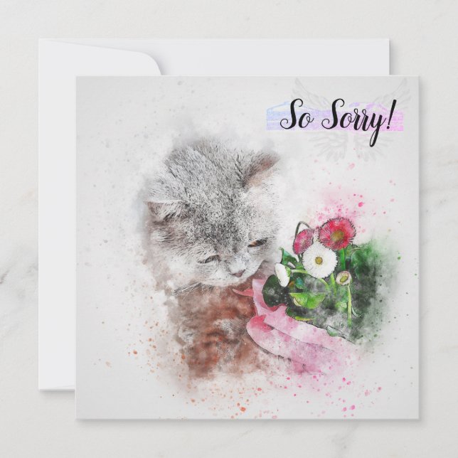 Tarjeta de pérdida de gato mascota (Anverso)