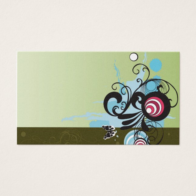 Tarjeta de perfil abstracta (Frente)