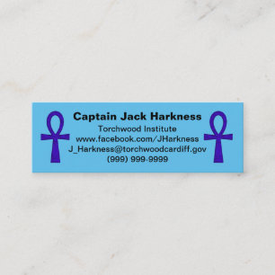 Tarjeta de perfil azul Ankh