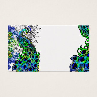 Tarjeta de perfil azul de Peacock