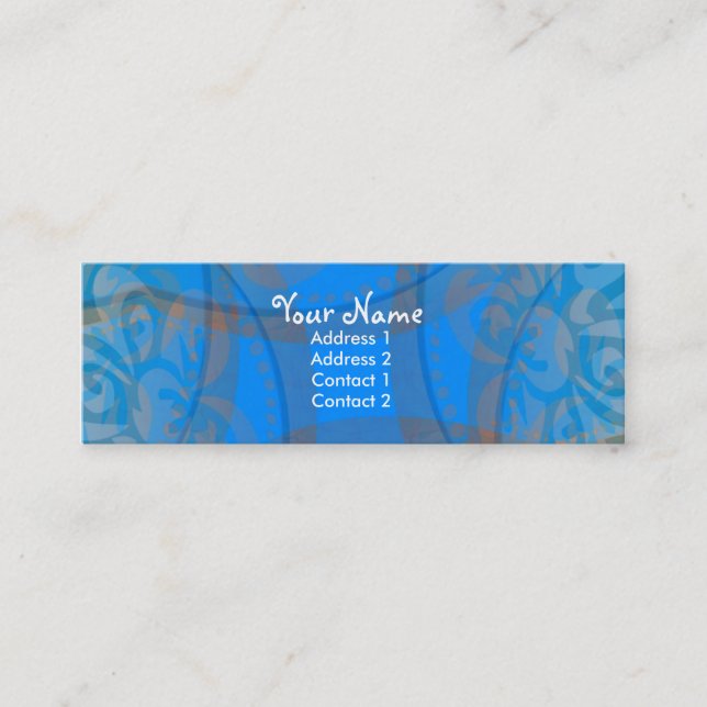 Tarjeta de perfil Blue Floralia (Anverso)