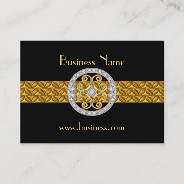 Tarjeta de perfil Business Silver Jewels de oro (0 (Anverso)