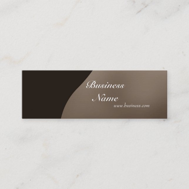 Tarjeta de perfil Café de negocios Cream Skinny (Anverso)