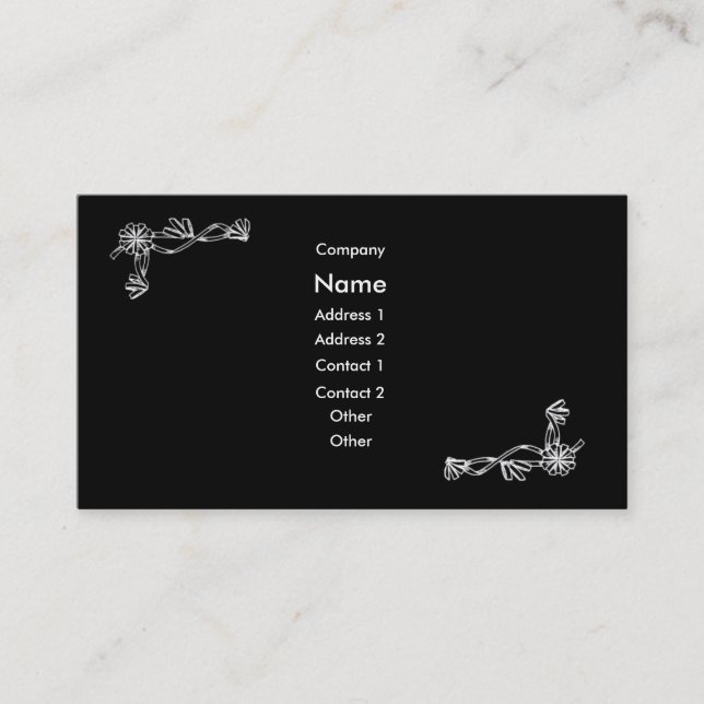 Tarjeta de perfil clásica (Anverso)