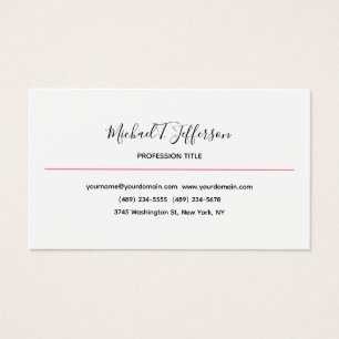 Tarjeta de perfil Clásica Elegante de Llanto