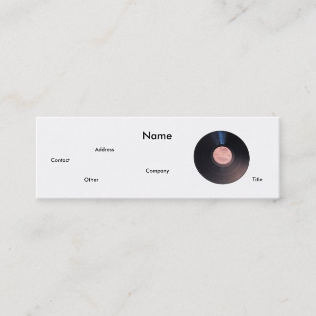 Tarjeta de perfil de A&R (Anverso)