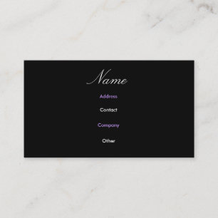 Tarjeta de perfil de abadía III