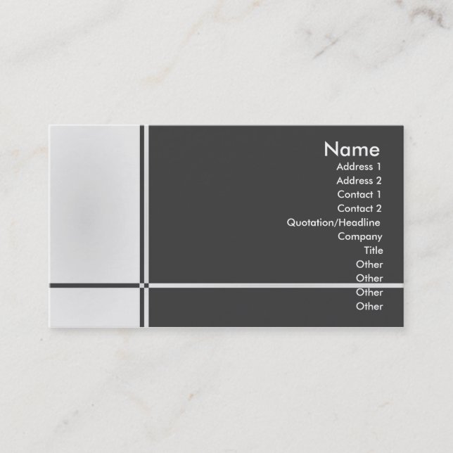 Tarjeta de perfil de administración (Anverso)