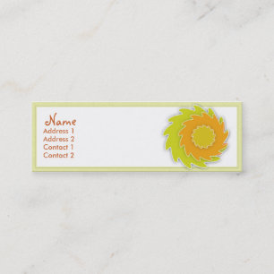 Tarjeta de perfil de alazor