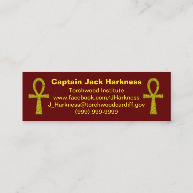 Tarjeta de perfil de Ankh Amarillo (Anverso)