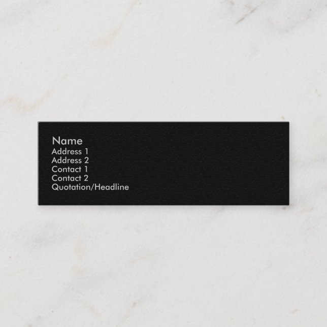 Tarjeta de perfil de arenisca gris oscuro (Anverso)