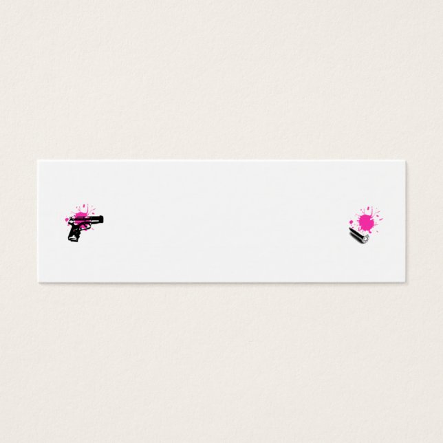 Tarjeta de perfil de arma y bala - ¡AGREGAR TEXTO! (Frente)
