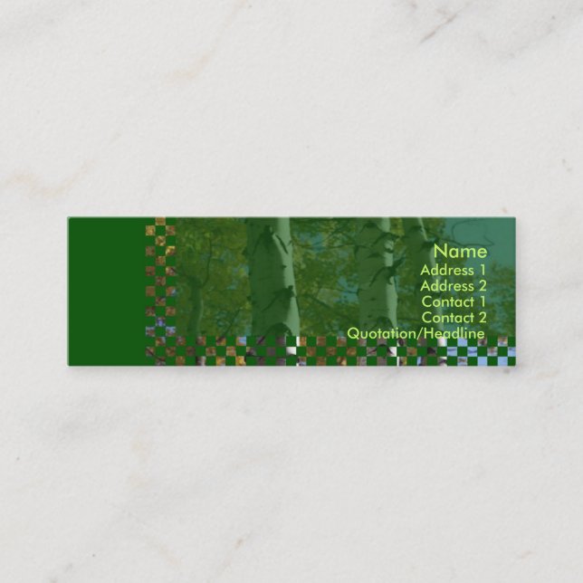 Tarjeta de perfil de aves (Anverso)