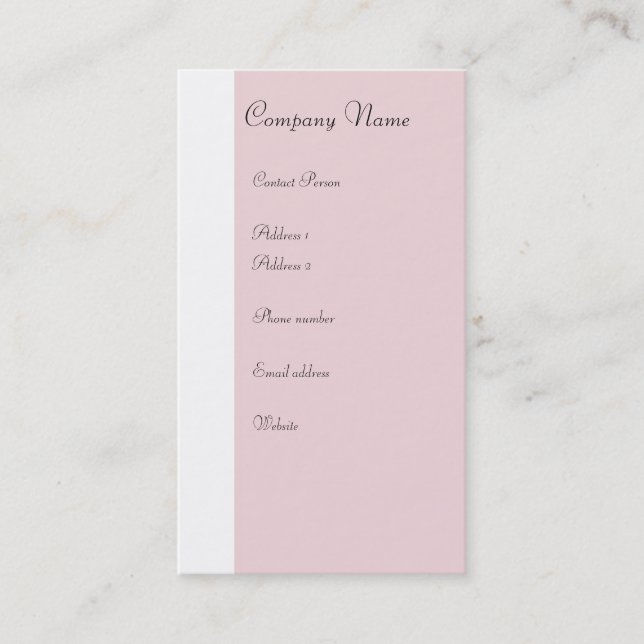 Tarjeta de perfil de ballet - de dos caras (Anverso)