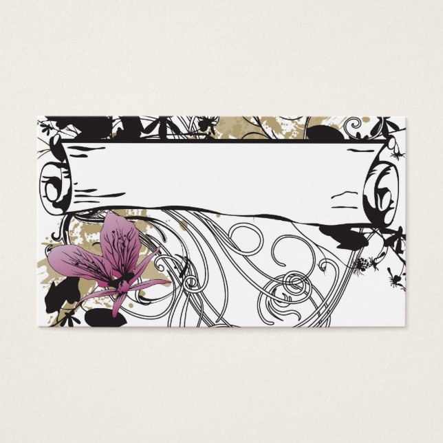 Tarjeta de perfil de banner retro (Frente)