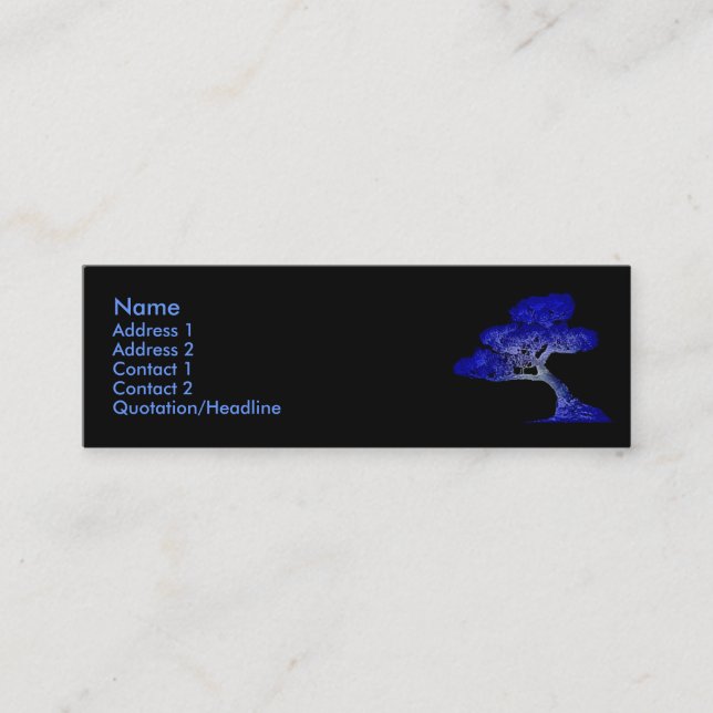 Tarjeta de perfil de Bonsai (Anverso)