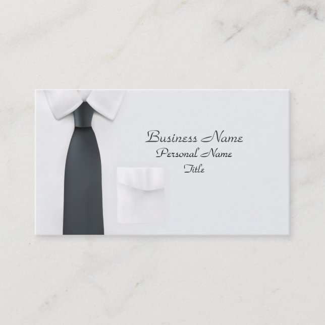 Tarjeta de perfil de Camisas Empresariales (Anverso)