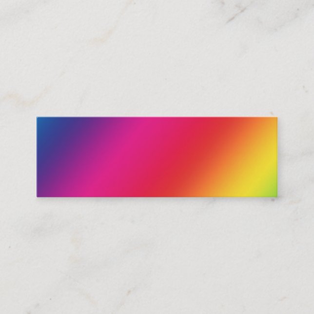 Tarjeta de perfil de colores arcoiris (Anverso)