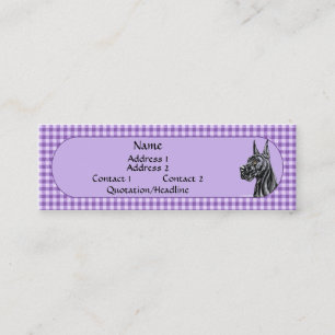 Tarjeta de perfil de comprobación de dane grande n