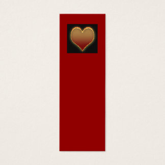 Tarjeta de perfil de corazón deslumbrante/marcador
