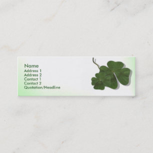 Tarjeta de perfil de cuatro hojas (Shamrock)