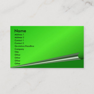 Tarjeta de perfil de curry de página verde