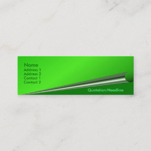 Tarjeta de perfil de curry de página verde