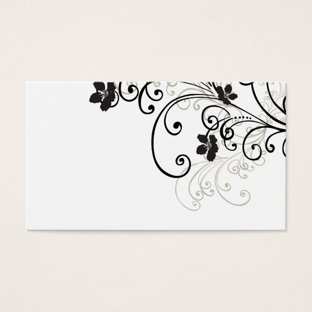 Tarjeta de perfil de curvas retro (Frente)