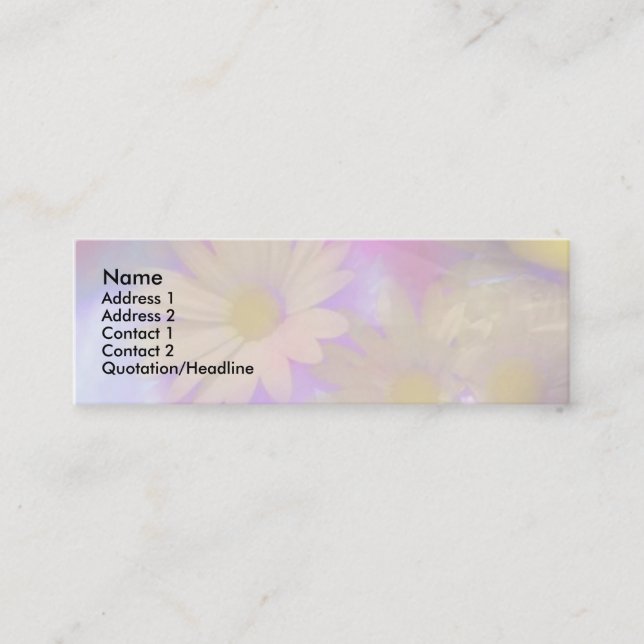 Tarjeta de perfil de Daisies (Anverso)