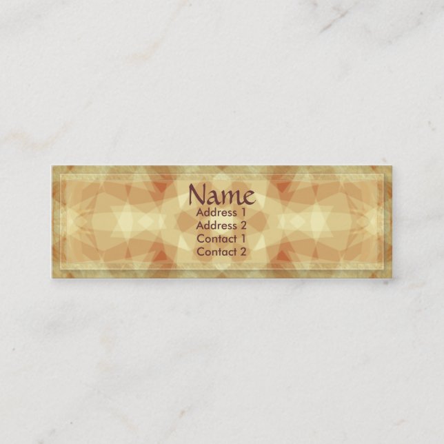 Tarjeta de perfil de diamantes geométricos (Anverso)