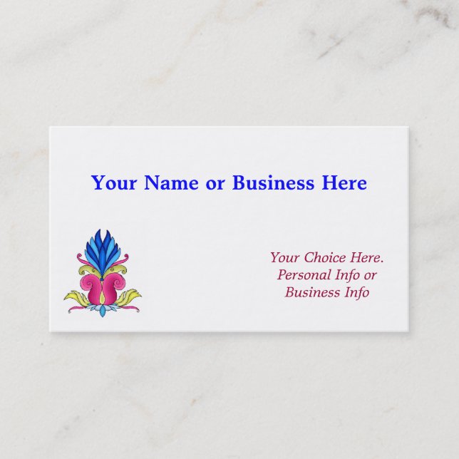 Tarjeta de perfil de diseñador (Anverso)