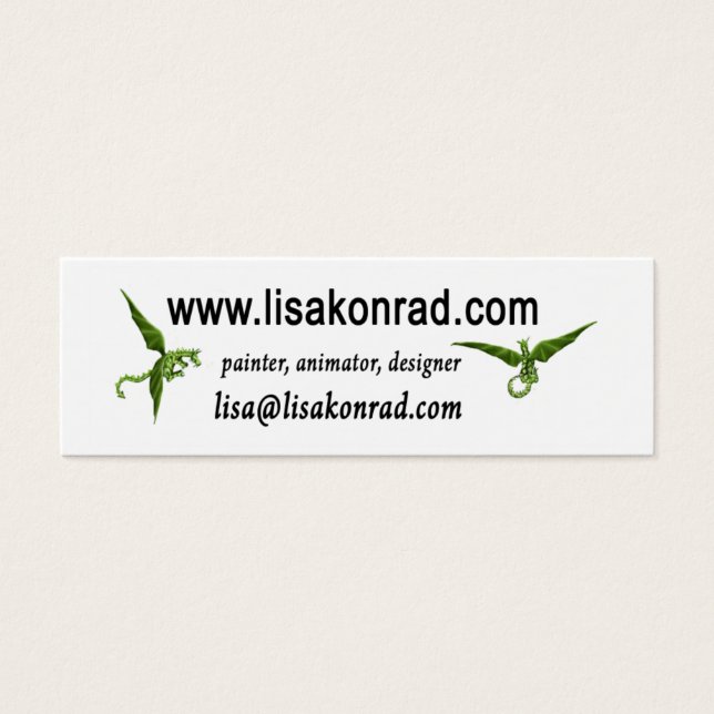 Tarjeta de perfil de dragones voladores (Frente)
