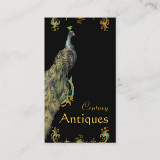 Tarjeta de perfil de empresa Peacock y Scroll