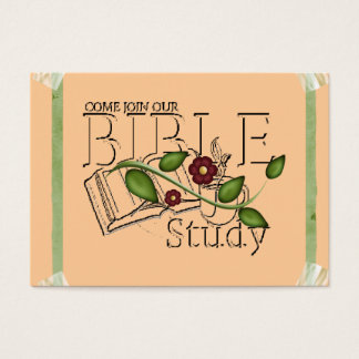 Tarjeta de perfil de estudio de la biblia
