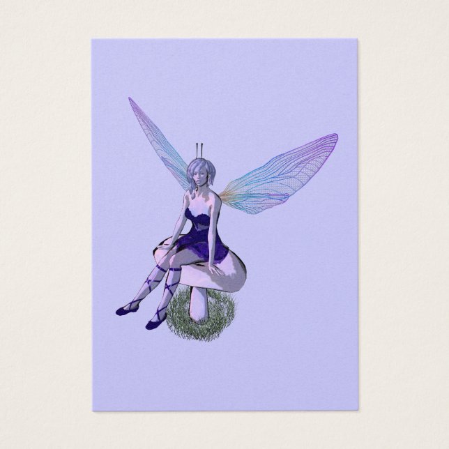 tarjeta de perfil de fantasía de faery (Frente)