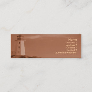 Tarjeta de perfil de faro