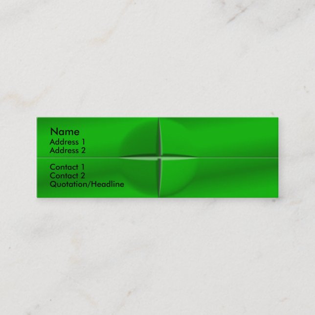 Tarjeta de perfil de fichas cuadradas sueltas (Anverso)