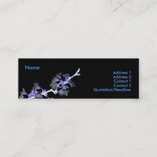 Tarjeta de perfil de flores de cerezo