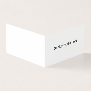 Tarjeta de perfil de información comercial persona