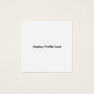 Tarjeta de perfil de información comercial persona