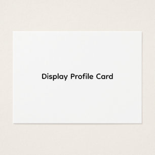 Tarjeta de perfil de información comercial persona