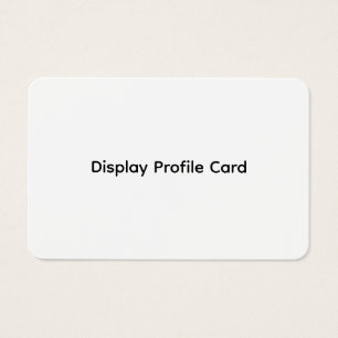 Tarjeta de perfil de información comercial persona