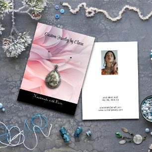 Tarjeta de perfil de joyería personalizado
