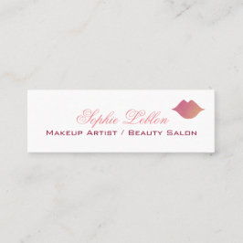 tarjeta de perfil de labios rosa elegantes para ar